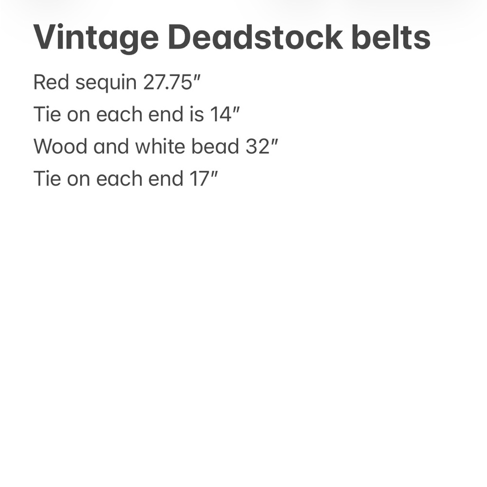 Vintage Beaded Women's Belts Lot - Red and Brown Dead-stock New in package Y2K - Picture 6 of 6